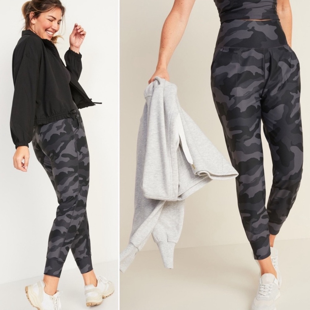 LAST CHANCE DONATING THIS WEEK 🛍️ Old Navy Powersoft Joggers Black & Grey Camo